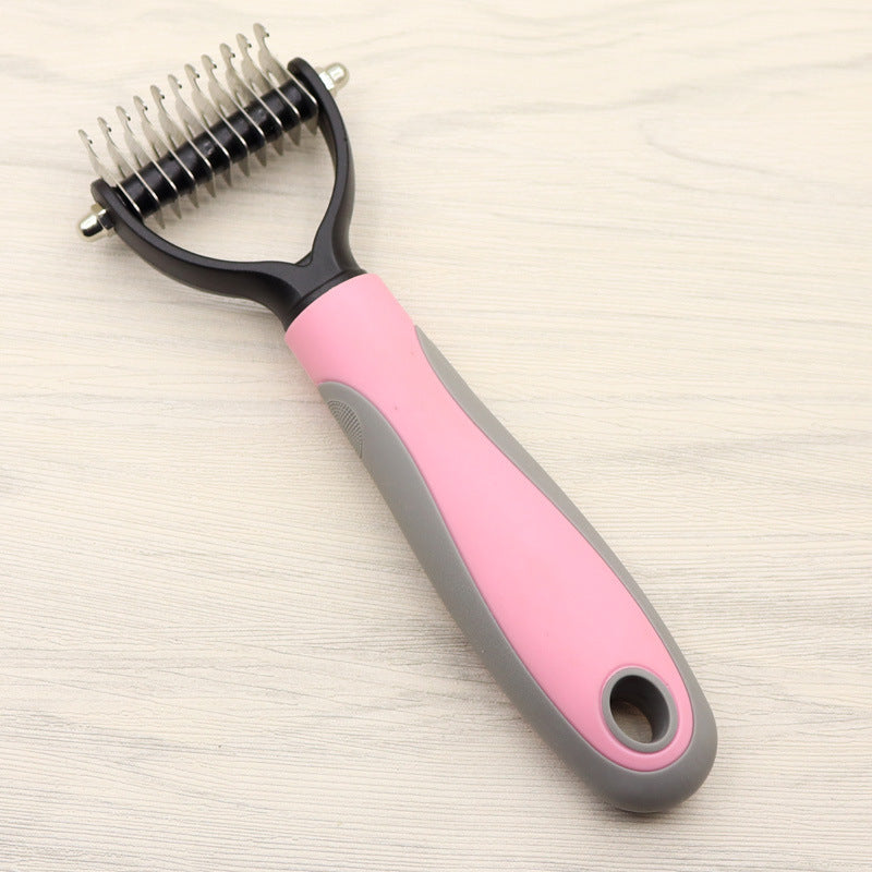 Hairy Potter and the Comb of Destiny (Pet Long-haired Dogknot Comb Double-sided Blade Dog)