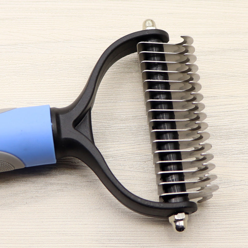 Hairy Potter and the Comb of Destiny (Pet Long-haired Dogknot Comb Double-sided Blade Dog)