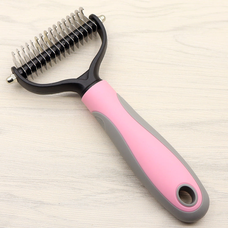 Hairy Potter and the Comb of Destiny (Pet Long-haired Dogknot Comb Double-sided Blade Dog)