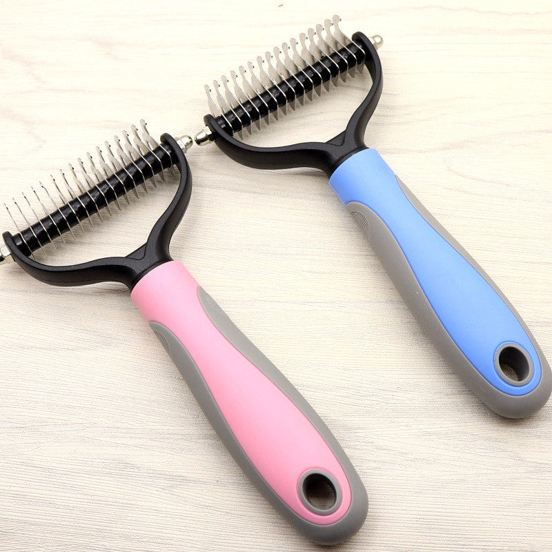 Hairy Potter and the Comb of Destiny (Pet Long-haired Dogknot Comb Double-sided Blade Dog)