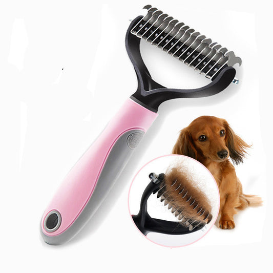 Hairy Potter and the Comb of Destiny (Pet Long-haired Dogknot Comb Double-sided Blade Dog)