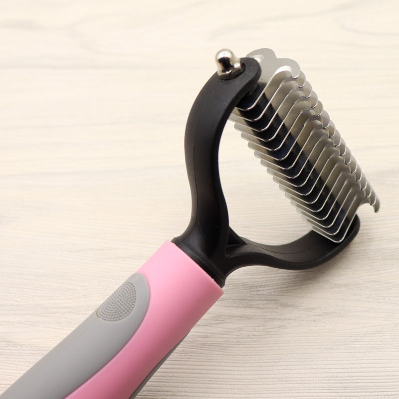 Hairy Potter and the Comb of Destiny (Pet Long-haired Dogknot Comb Double-sided Blade Dog)