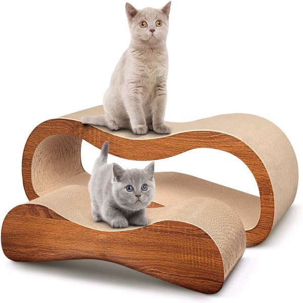 Scratch 'n' Snuggle Station (2 In 1 Cat Scratching Board Lounger Bed)